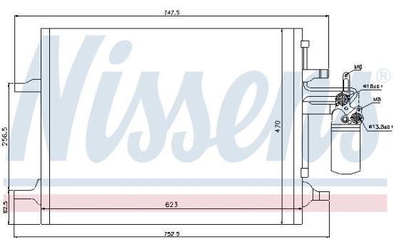 Condenser, air conditioning 940159 Nissens, Image 2