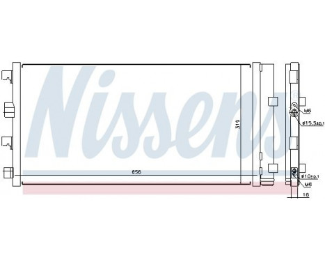 Condenser, air conditioning 940161 Nissens, Image 2