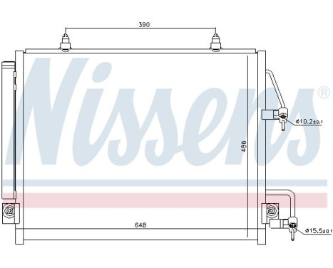 Condenser, air conditioning 940166 Nissens, Image 3