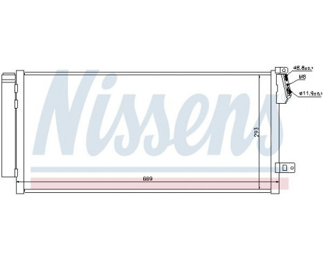 Condenser, air conditioning 940169 Nissens, Image 6