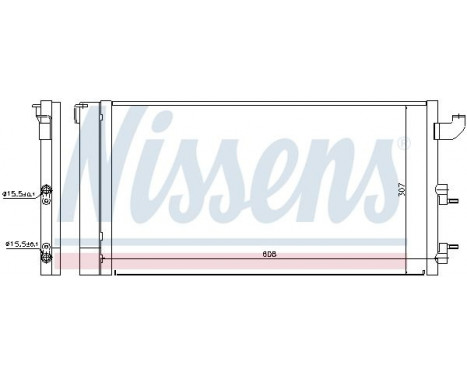 Condenser, air conditioning 940173 Nissens, Image 2