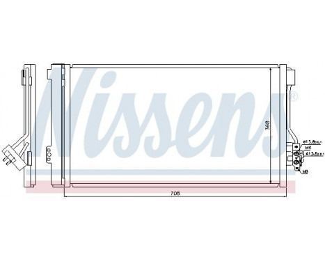 Condenser, air conditioning 940178 Nissens, Image 2