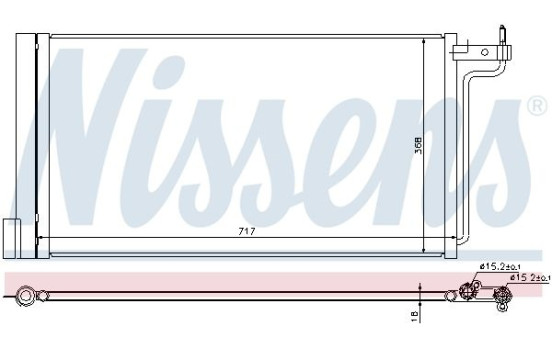 Condenser, air conditioning 940181 Nissens, Image 2