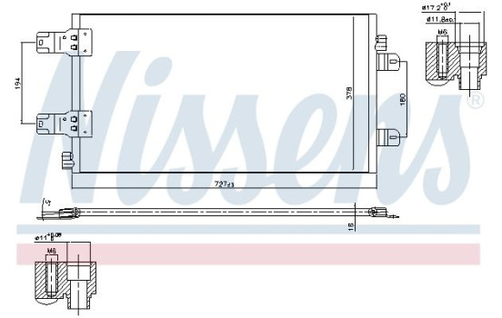 Condenser, air conditioning 940186 Nissens, Image 6