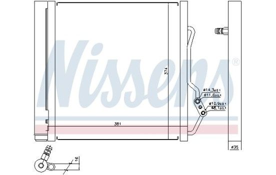 Condenser, air conditioning 940192 Nissens, Image 6