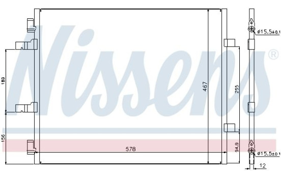 Condenser, air conditioning 940201 Nissens