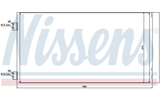 Condenser, air conditioning 940204 Nissens