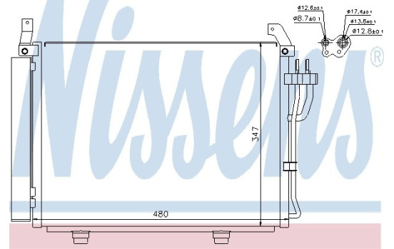 Condenser, air conditioning 940205 Nissens, Image 2