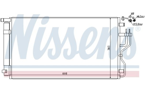 Condenser, air conditioning 940208 Nissens, Image 2