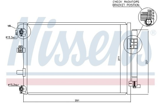 Condenser, air conditioning 940222 Nissens, Image 2