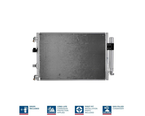 Condenser, air conditioning 940222 Nissens, Image 3