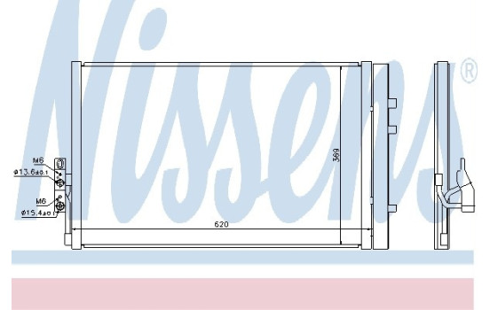 Condenser, air conditioning 940226 Nissens