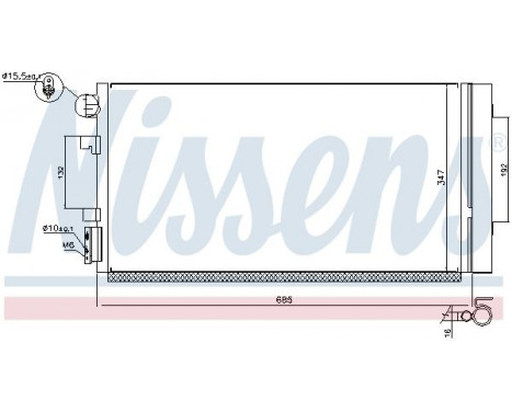 Condenser, air conditioning 940259 Nissens, Image 2