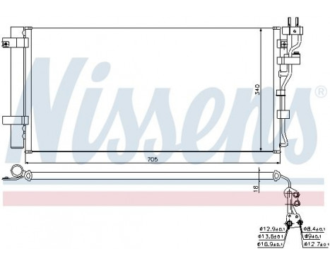 Condenser, air conditioning 940260 Nissens, Image 6
