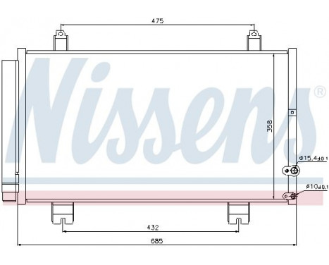 Condenser, air conditioning 940261 Nissens, Image 5