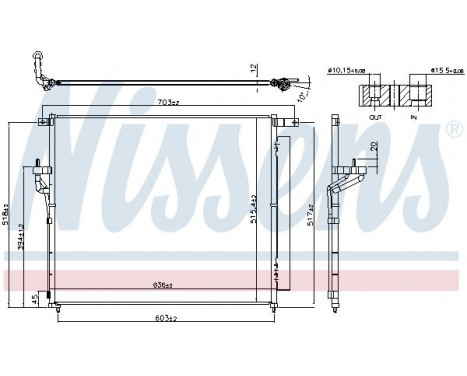 Condenser, air conditioning 940266 Nissens