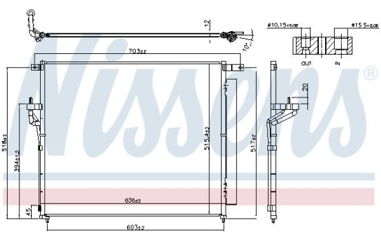 Condenser, air conditioning 940266 Nissens