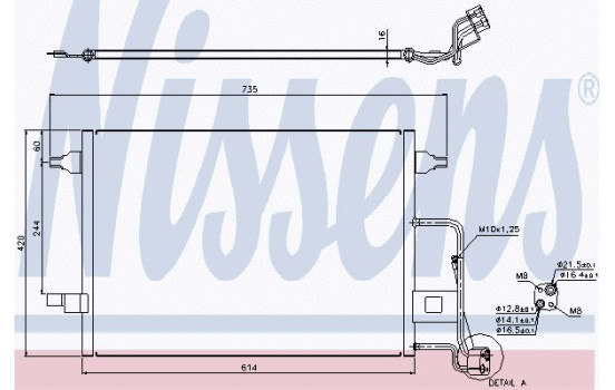 Condenser, air conditioning 940306 Nissens