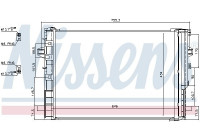 Condenser, air conditioning 940322 Nissens