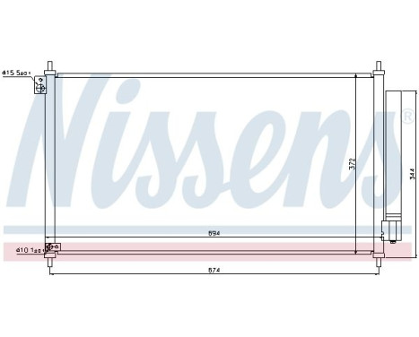 Condenser, air conditioning 940341 Nissens, Image 5
