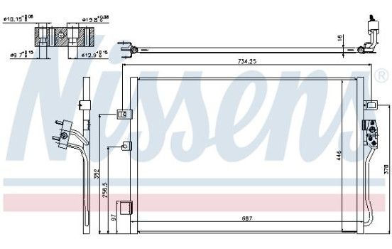 Condenser, air conditioning 940342 Nissens, Image 6