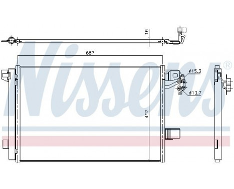 Condenser, air conditioning 940345 Nissens, Image 2