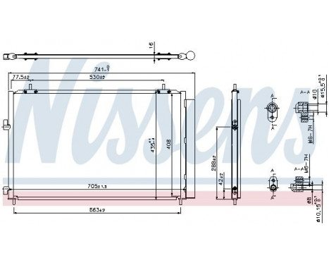 Condenser, air conditioning 940349 Nissens, Image 2