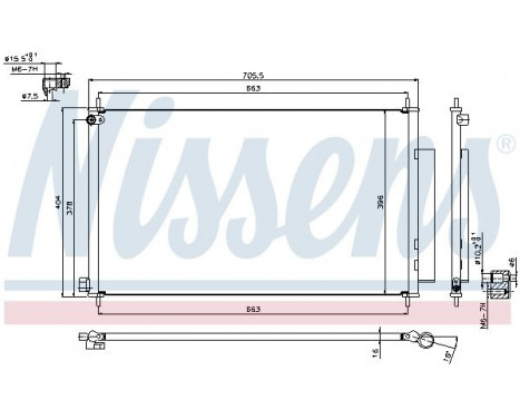 Condenser, air conditioning 940354 Nissens, Image 6