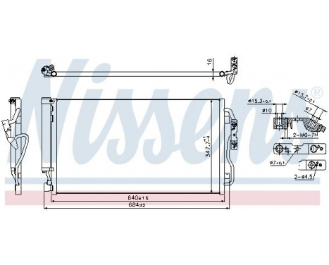 Condenser, air conditioning 940357 Nissens, Image 2