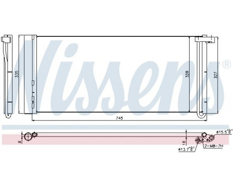 Condenser, air conditioning 940358 Nissens