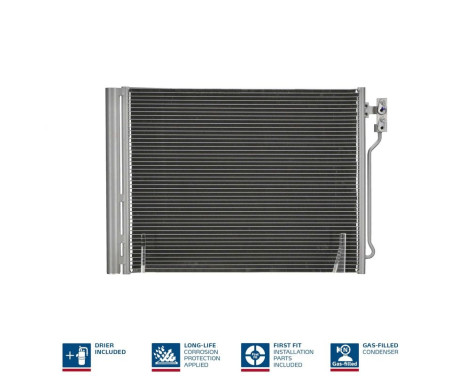 Condenser, air conditioning 940370 Nissens, Image 3