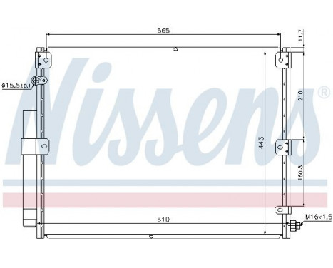 Condenser, air conditioning 940375 Nissens, Image 6