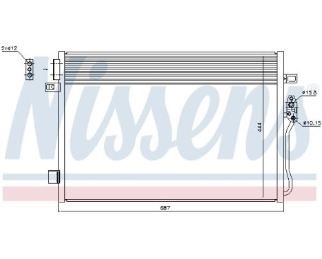 Condenser, air conditioning 940379 Nissens, Image 6