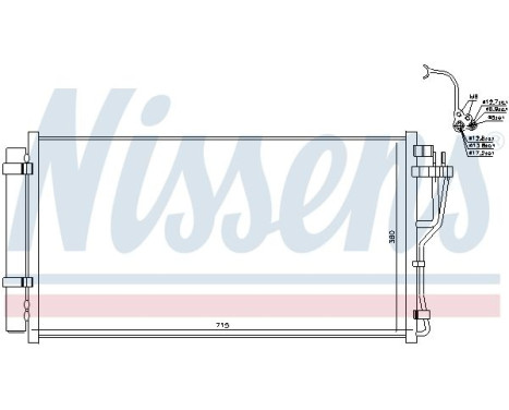 Condenser, air conditioning 940383 Nissens