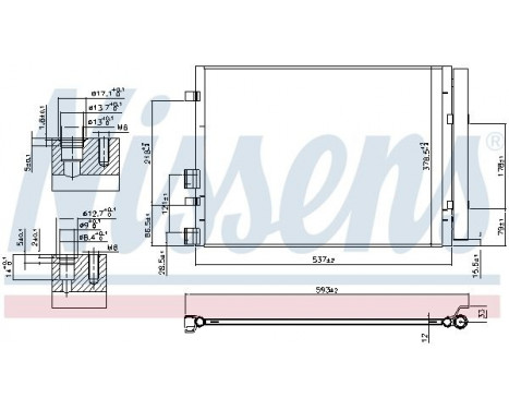 Condenser, air conditioning 940405 Nissens, Image 3