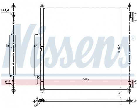 Condenser, air conditioning 940408 Nissens, Image 2