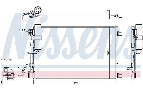 Condenser, air conditioning 940417 Nissens