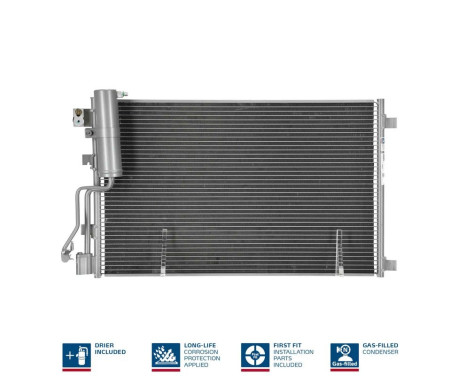 Condenser, air conditioning 940417 Nissens, Image 2