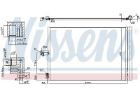 Condenser, air conditioning 940420 Nissens