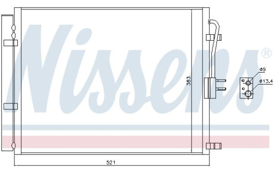 Condenser, air conditioning 940428 Nissens, Image 6