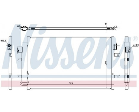 Condenser, air conditioning 940431 Nissens