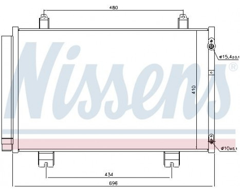 Condenser, air conditioning 940434 Nissens, Image 5