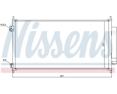 Condenser, air conditioning 940448 Nissens, Image 2