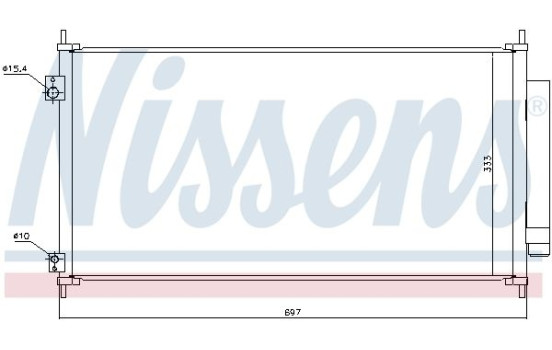 Condenser, air conditioning 940448 Nissens, Image 2