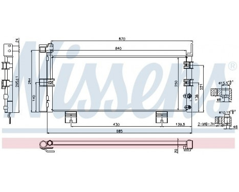 Condenser, air conditioning 940450 Nissens, Image 6