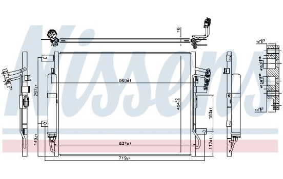 Condenser, air conditioning 940481 Nissens, Image 5