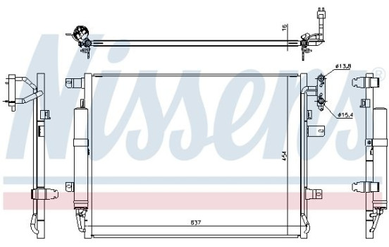 Condenser, air conditioning 940482 Nissens, Image 6
