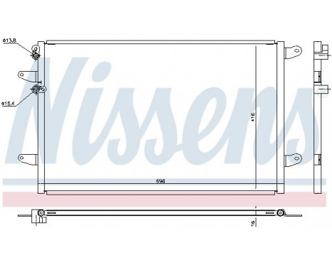 Condenser, air conditioning 940491 Nissens, Image 2