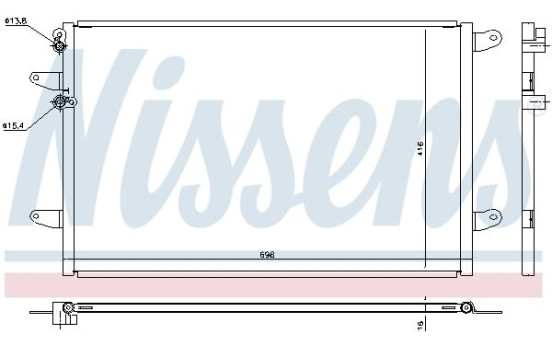 Condenser, air conditioning 940491 Nissens, Image 2