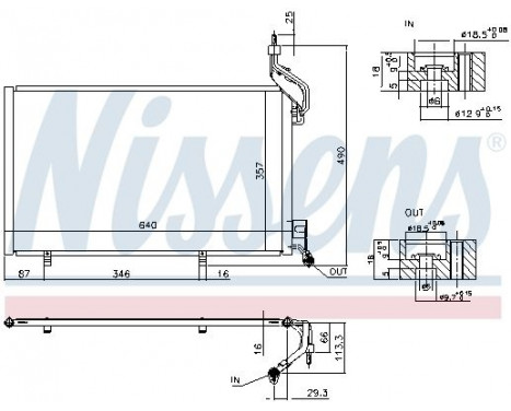 Condenser, air conditioning 940515 Nissens, Image 6